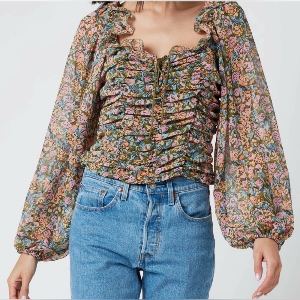 Free People Women Mabel Printed Blouse
Garden Combo Floral